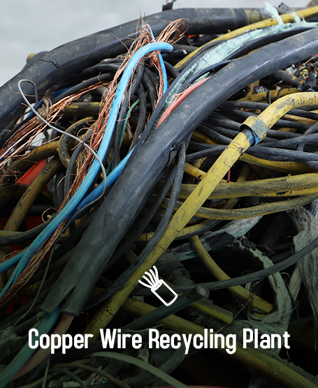 Copper wire recycling plant