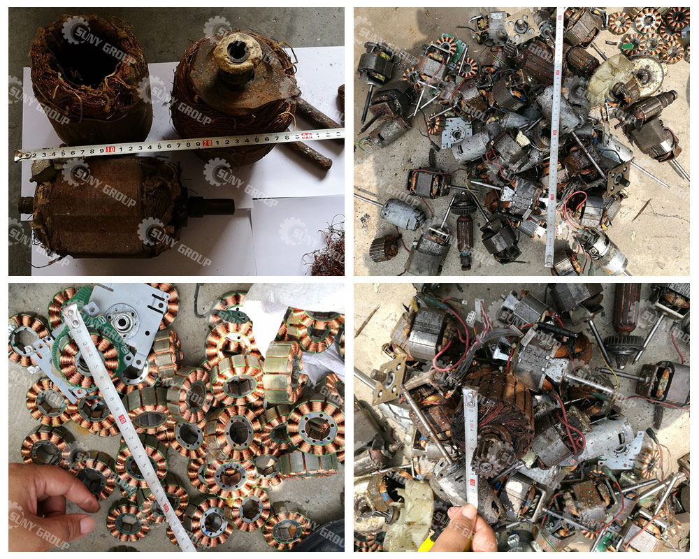 Waste Motor Recycling Machine raw-matieral