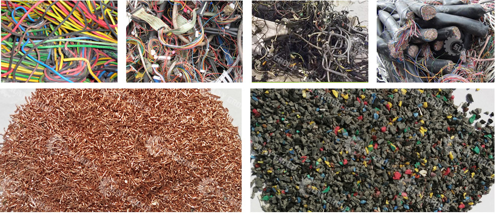 Waste Cable Wire Recycling output