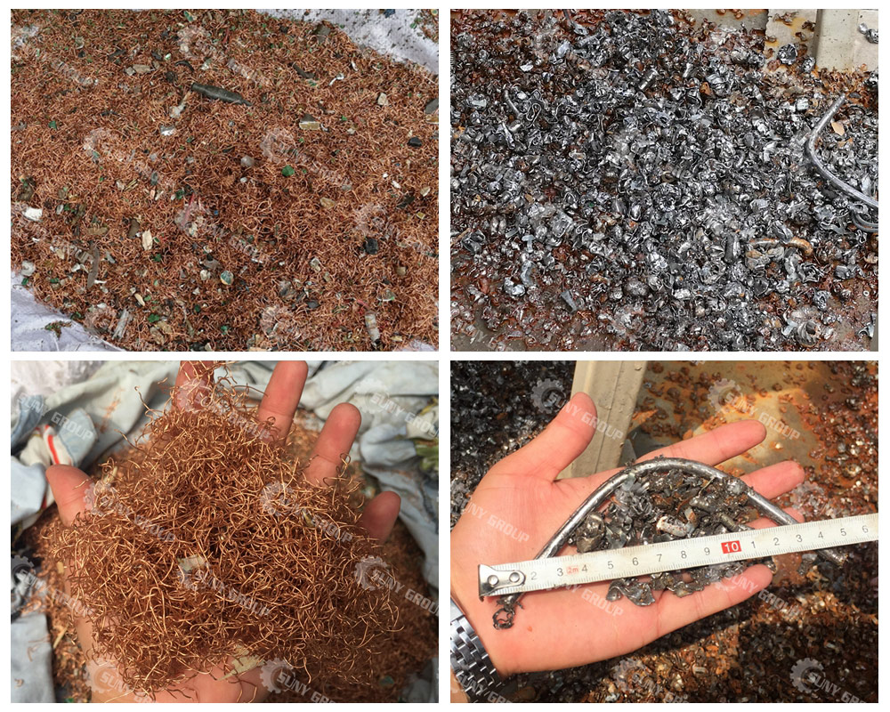 Waste Motor Recycling Machine rotor-output