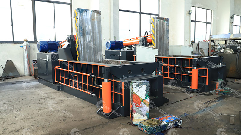 Horizontal Scrap Metal Baler Machine