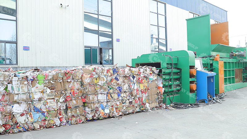 Horizontal Waste Paper Baler Machine