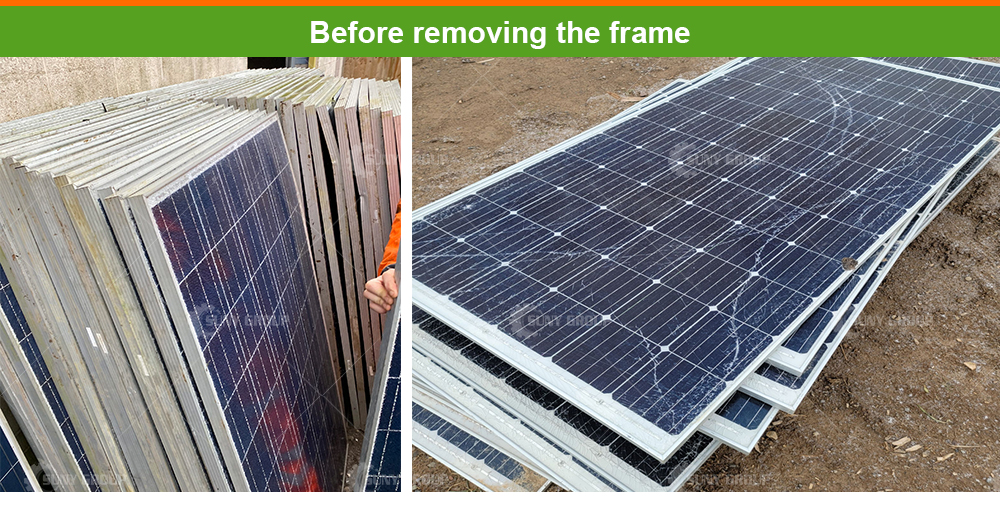 Frame Removing Machine before