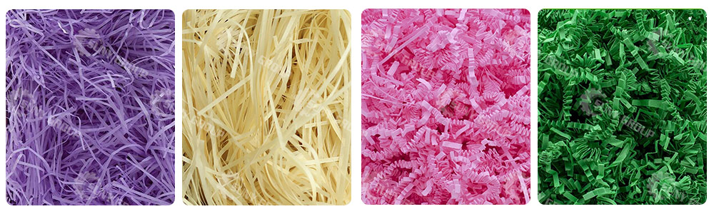 Raffia Paper Shredder output