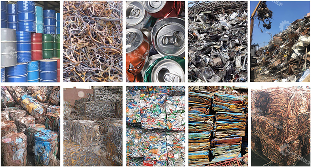 Horizontal Scrap Metal Baler Machine raw-material-output
