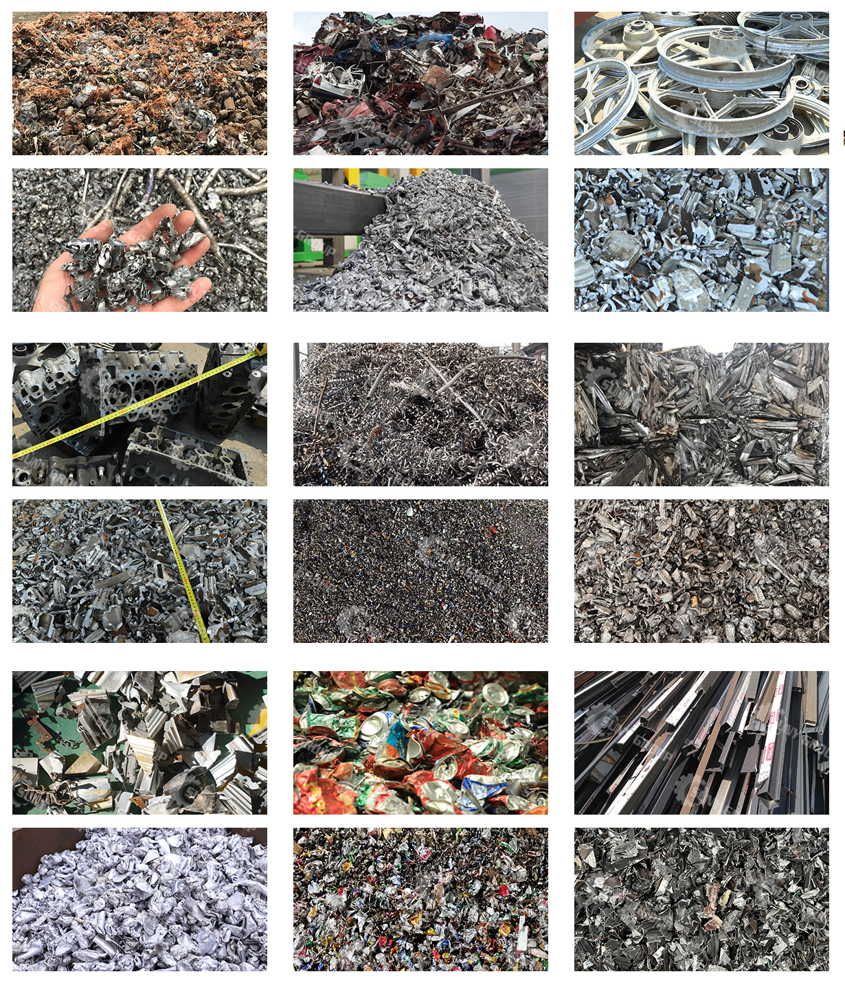 Horizontal Metal Hammer Crusher raw-materila-output