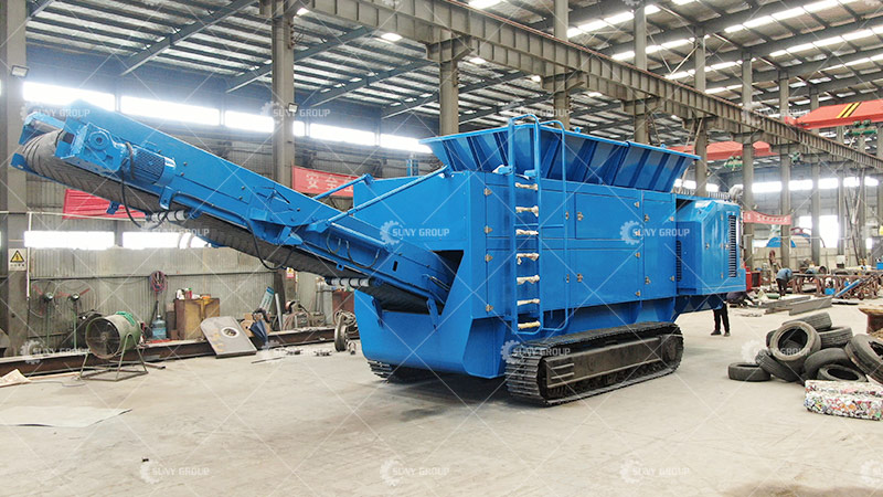 Tracked Mobile Double Shaft Shredder