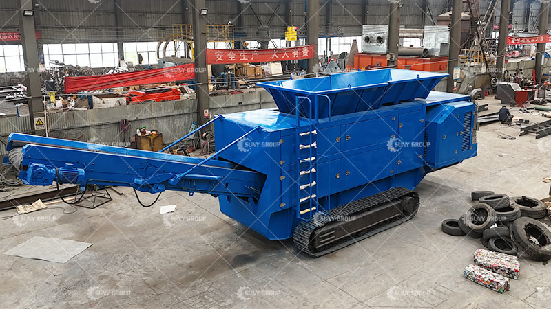 Tracked Mobile Double Shaft Shredder