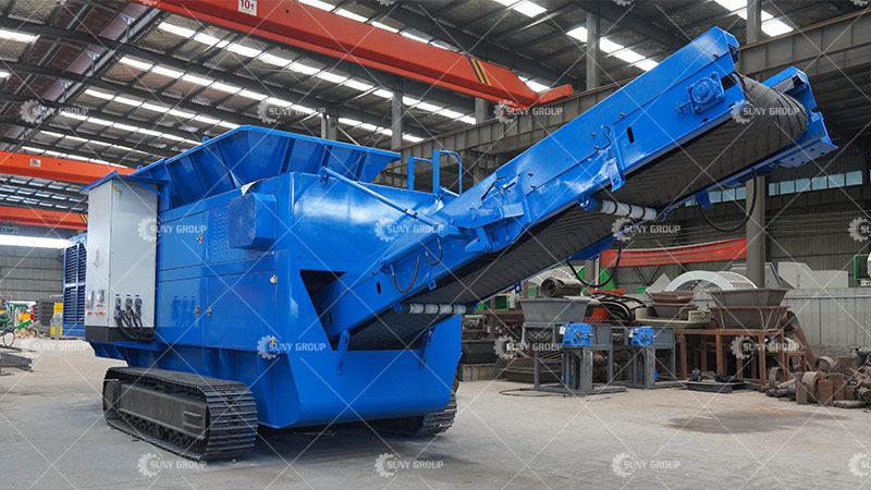 Tracked Mobile Double Shaft Shredder