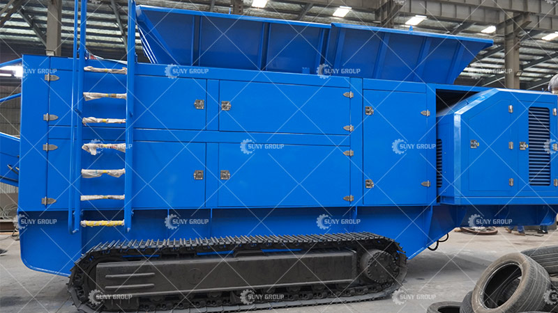 Tracked Mobile Double Shaft Shredder