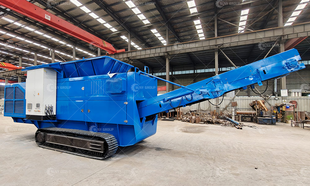 Tracked Mobile Double Shaft Shredder