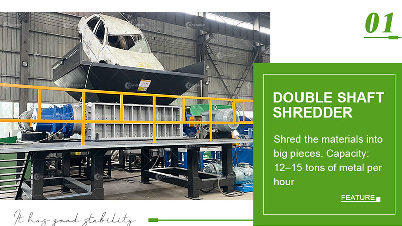 scrap metal crusher recycling machinery