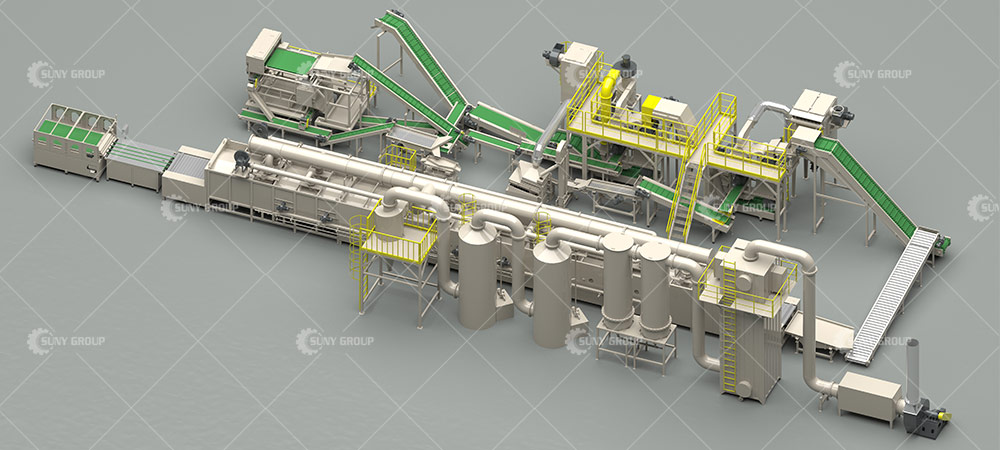 PV Solar Panel Pyrolysis Recycling Process