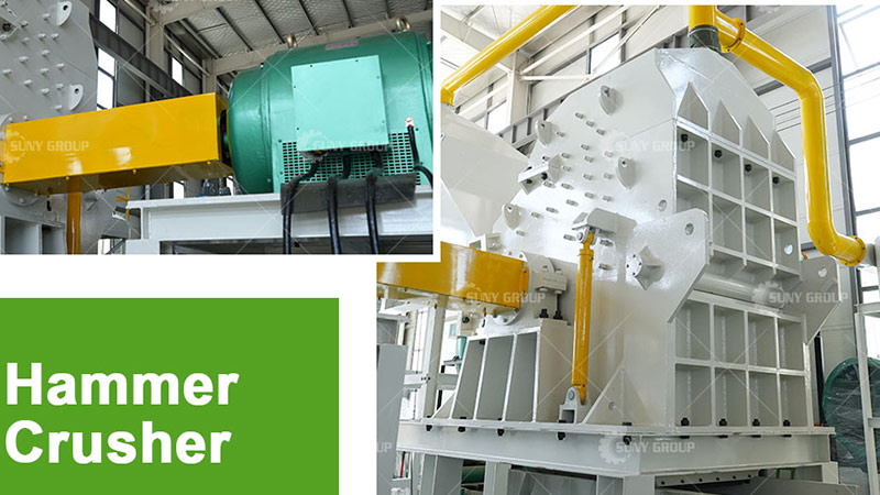 scrap metal hammer crusher