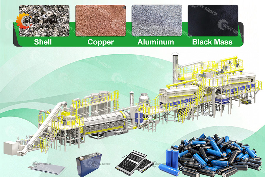 lithium battery recycling machine