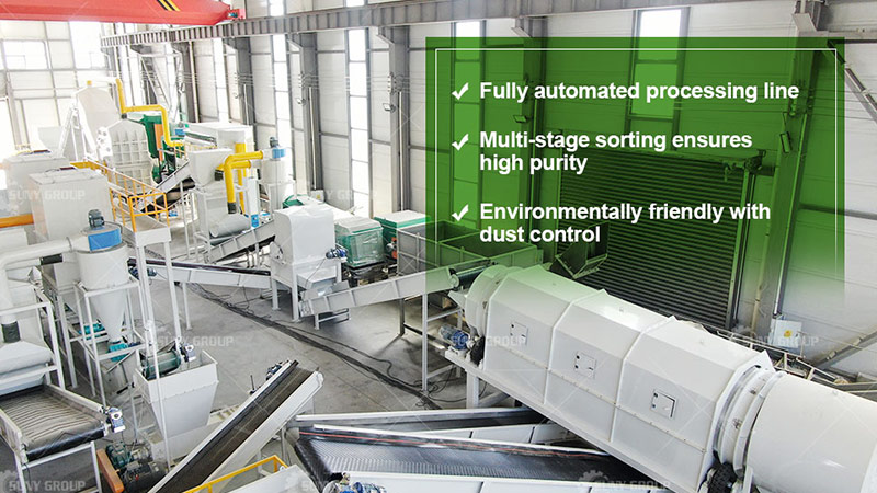 scrap aluminum recycling machinery