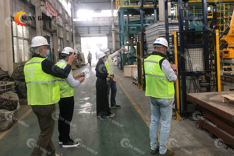 PV panel recycling line