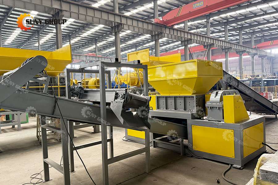 heavy-duty industrial double shaft shredder
